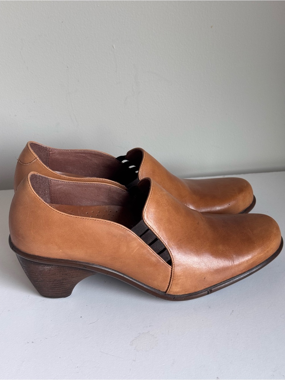 Dansko Raphael Leather Pumps Women's EU 41 US 10.5-11 Tan Slip On Comfort Shoes - Picture 3 of 8